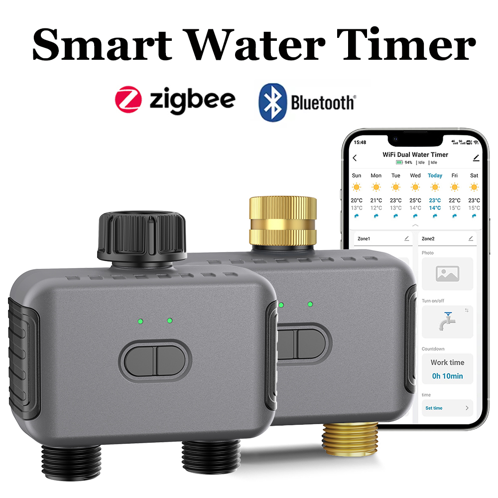 Smart Garden Irrigation - Minuterie d'eau intelligente Tuya Zigbee/BT, contrôleur