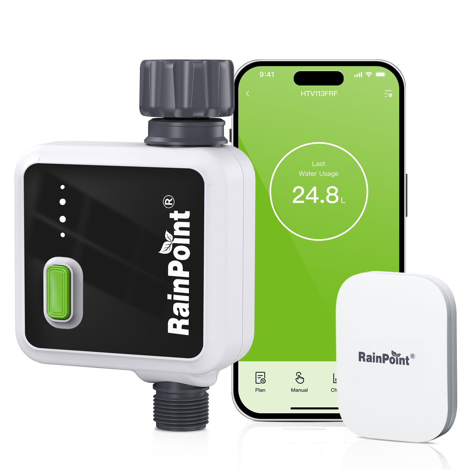 Smart Garden Hose Valve - RAINPOINT Minuteur d'arrosage intelligent sans fil