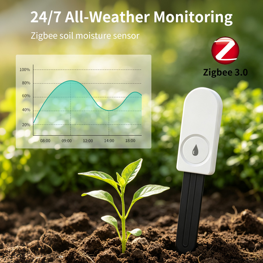 Smart Garden Zigbee - Capteur d'humidité du sol intelligent ZigBee,
