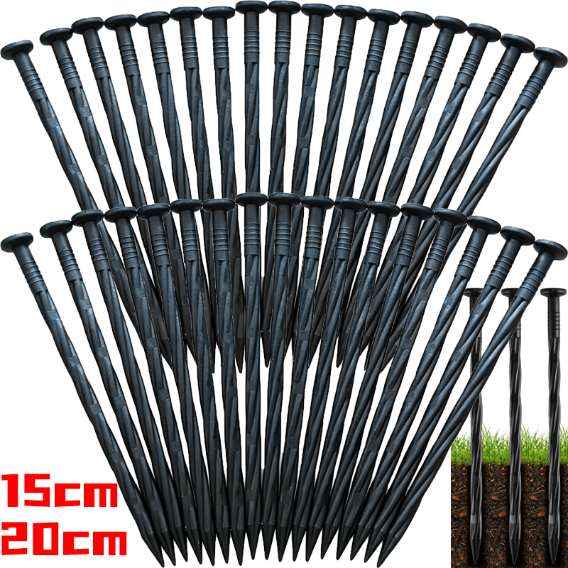 Smart Garden Edging - Piquets d'ancrage en spirale en plastique