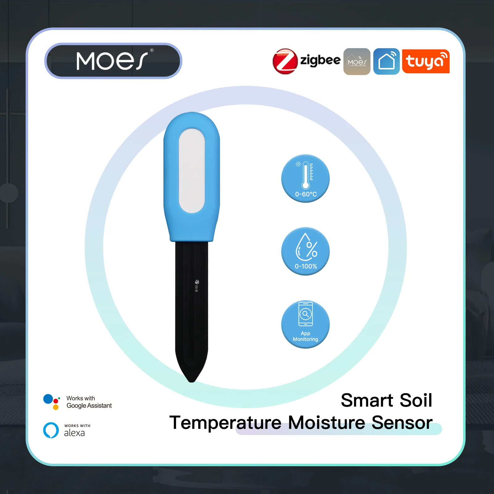 Smart Garden Zigbee - MOES – compteur intelligent de température